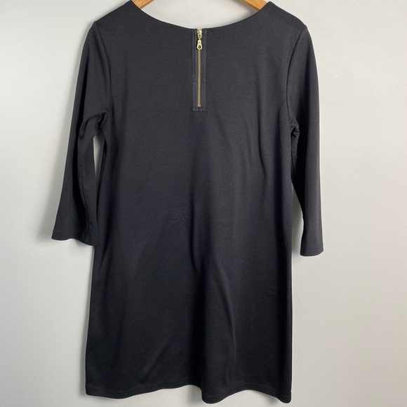 H&M Women's Black Long Sleeve Straight Sheath Mini Pullover Dress Size Medium - Picture 4 of 16